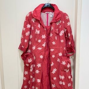 Designer Bernadette Styled NWOT Taffi Taffeta Floral Dress Set Pink Bon Chic 11